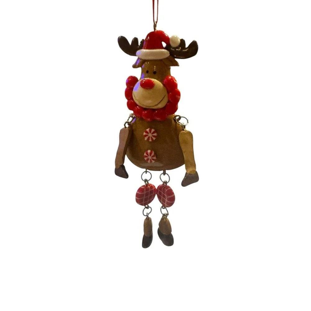 Macy’s holiday lane dangling Moose Christmas ornament